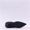 Miss Elastic High Heel Point Ankle Boot - Black Lycra